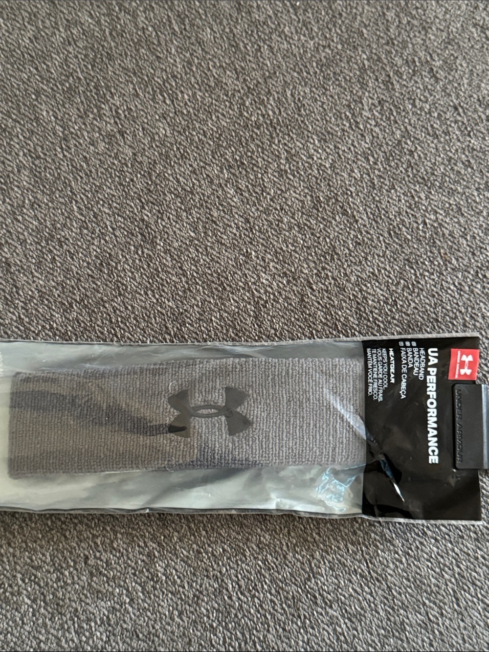 Under Armour Men’s Performance Gray Athletic Headband